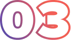 Número 03 destacado en colores vibrantes, representando una sección o tema importante de SeoConf.