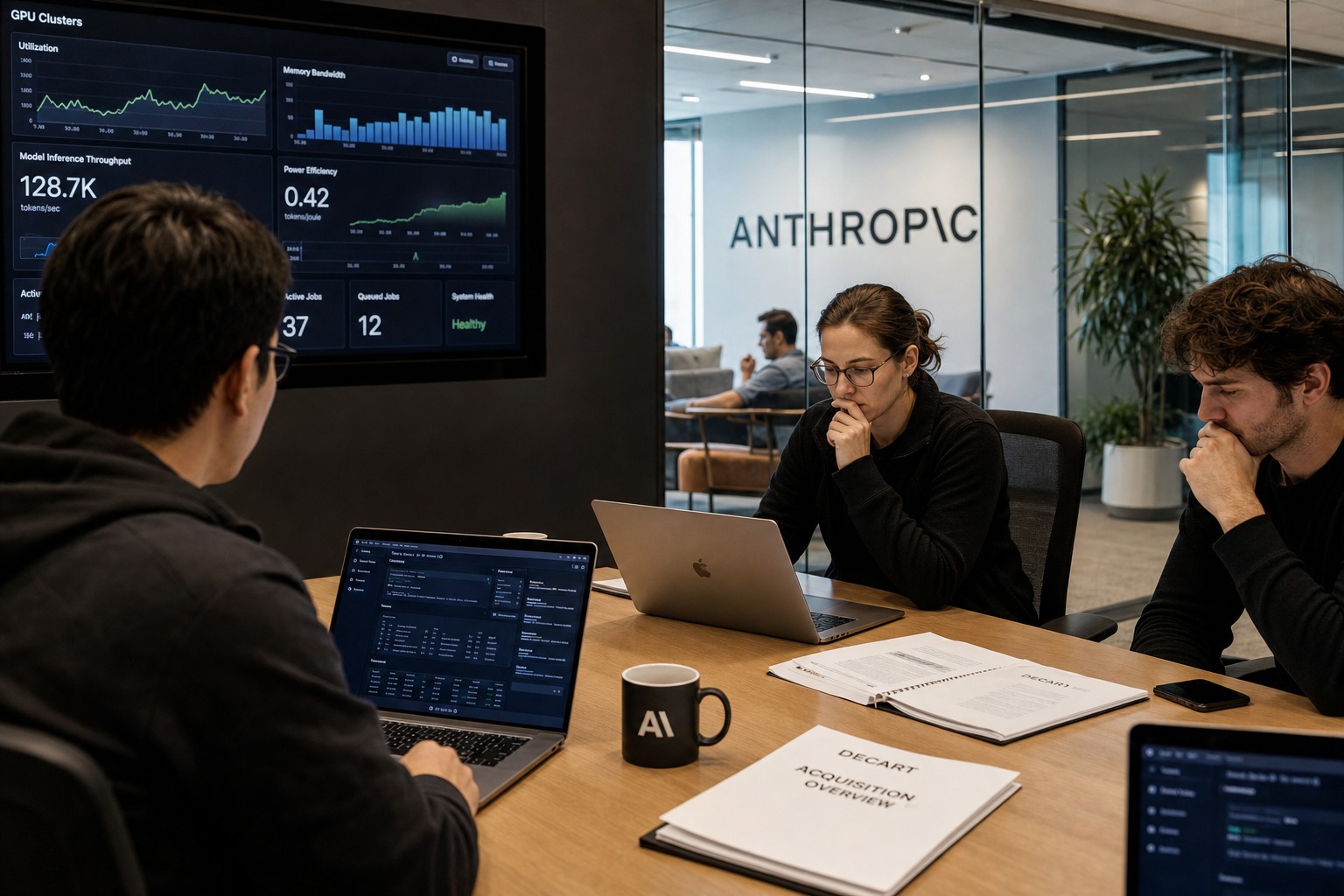 Portada editorial sobre la negociación de Anthropic para comprar Decart y reforzar su infraestructura de chips e IA